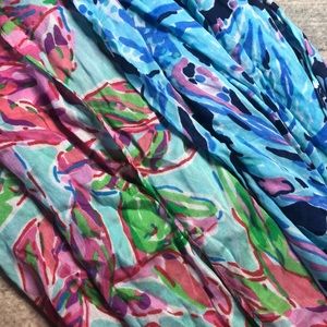 2 Lily Pulitzer infinity scarves lightweight